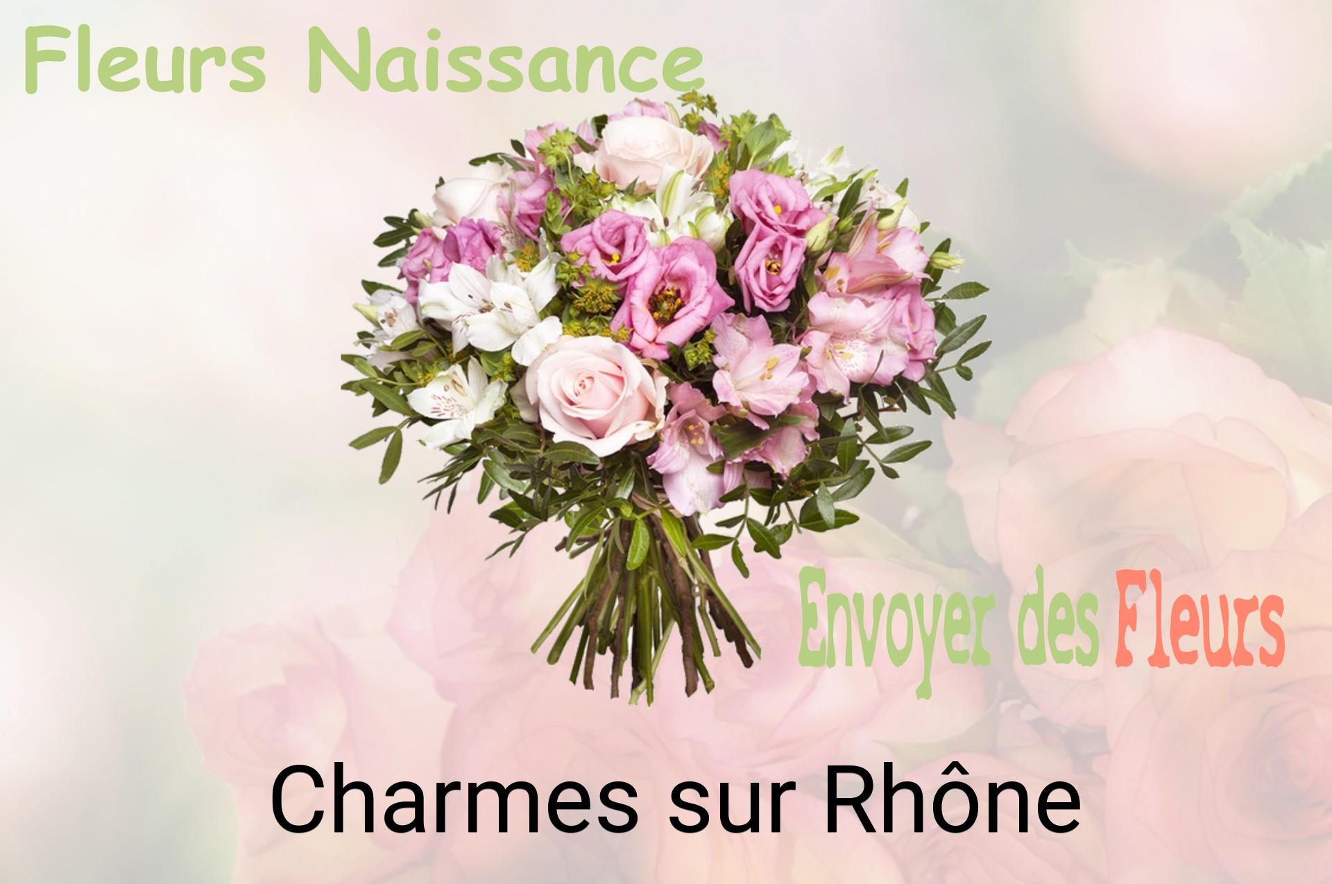 Bouquet de fleurs de naissance livré à Charmes-sur-Rhône